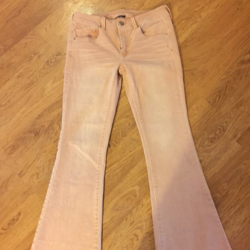 American Eagle Boho Artist Peach Jean Size 8 Reg